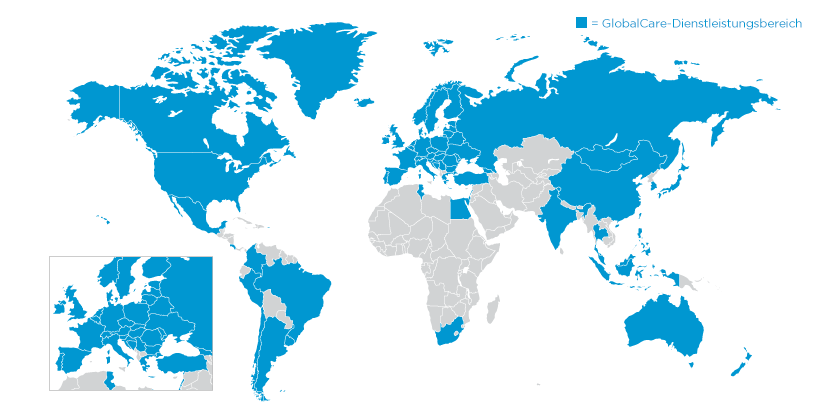 GlobalCare Service Footprint